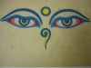 Buddha Augen - Reispapierklappkarte