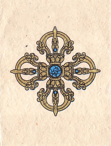 Viswa Vajra - Reispapierklappkarte